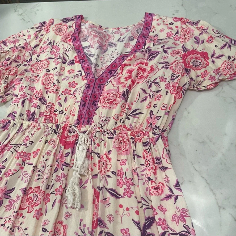 🎉HOST PICK🎉 SHEIN pink floral print mini dress - Picture 6 of 13
